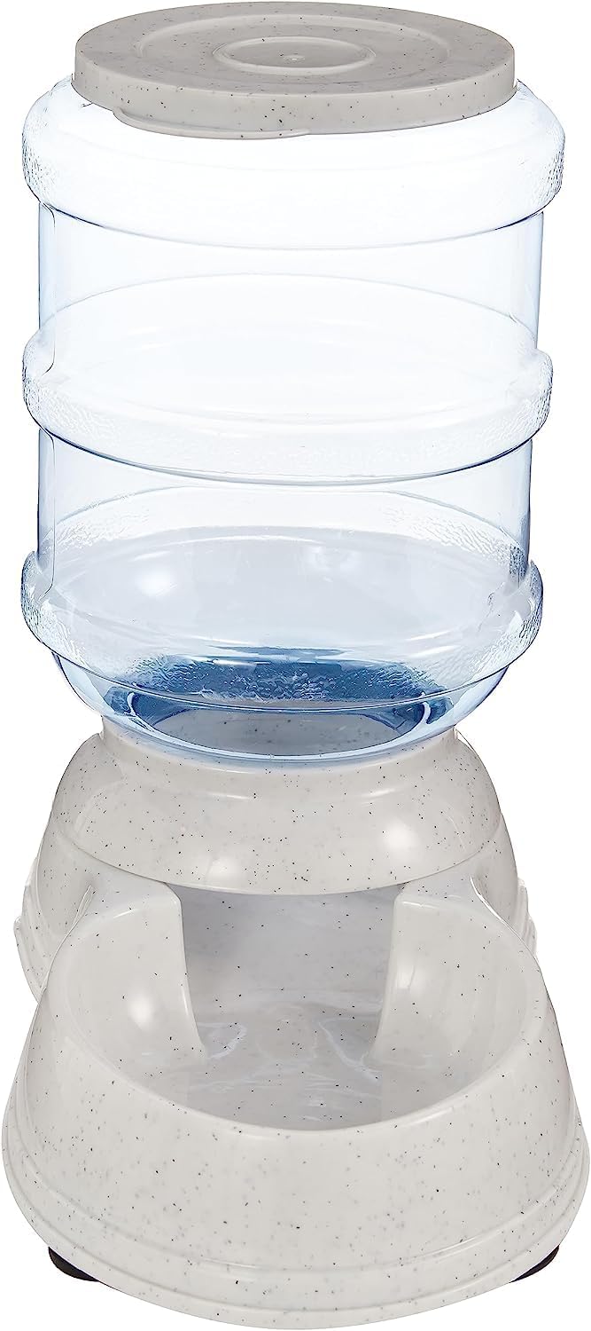 Gravity Pet Food Feeder for Dogs and Cats, Easy to Clean, Easy to Fill, Removable Lid, 6-Pound Capacity, Small